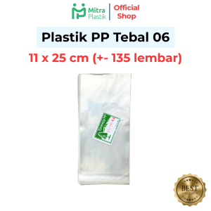 Plastik PP Lebar 11 Tebal 06 11x20 11x25 Kantong Bening Snack Keripik Makanan Basreng