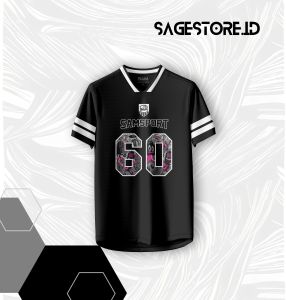 Jersey Kaos Pria Wanita NFL Streetwear Black Gratis Pasang Nama Dan Nomor Dryfit Fullprinting SSBW73