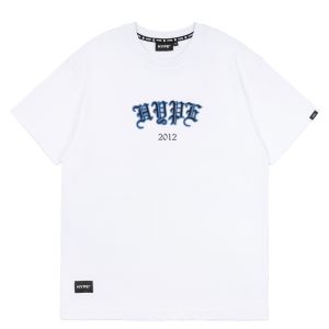 HYPE Signature Old English Classic style Loose round neck Short Sleeve T-shirt for men and women quality cotton tops