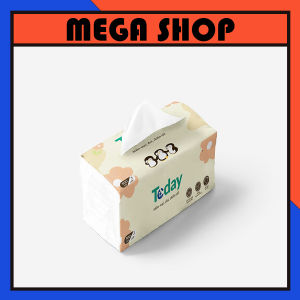 [thương hiệu mới TODAY] Khăn giấy không huỳnh quang 100% bột giấy phân loại 300 tờ 3 lớp/ 1280 tờ 4 lớp