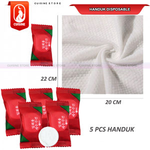 Handuk mandi Travel Sekali Pakai Towel Compressed Bahan Lembut