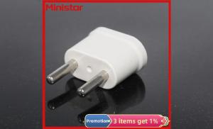 Ministar 2014 Travel Charger Wall AC Power Plug Adapter Converter US USA to EU Europe