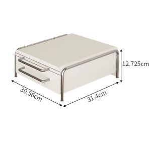 ~SG Stock~ Desktop Organizer Rack Printer Stand Printer Holder Microwave Oven Holder Oven Stand Oven Rack Rice Cooker Stand Rack Air Fryer Holder Coffee Machine Holder Coffee Machine Stands Metal Drawer Coffee Capsule Storage Drawer Kitchen Rack