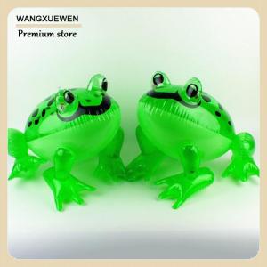[COD] Glowing Inflatable Green Bouncing Frog Toad Ballon Jungle Animal Toy Funny Kids Party Gift Birthday Wedding Decoration