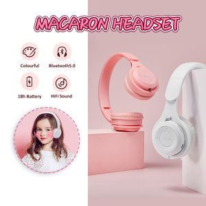 Wireless Bluetooth Headphone Extra Bass Stereo Headset Music Party Over-Ear Headphones with Microphone HD Mic Noise Cancelling 3.5mm Stereo Input 頭戴式耳機藍牙