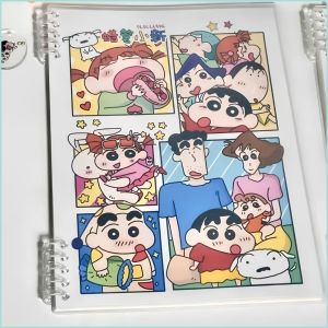 Colorlady - Sổ Lò Xo Kẻ Ngang Ghi Chép Học Sinh Hình Hoạt Hình Cậu Bé Bút Chì Dễ Thương Sổ Tay Gáy Lò Xo Mini Cute