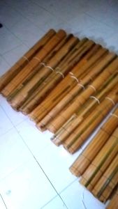 [COD]Tirai bambu gulung 2x2 meter tirai gulung murah free paku sama tarikan