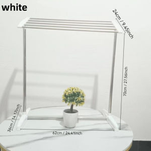 ราวตากผ้าสแตนเลสขนาดเล็ก พับได้ สำหรับตากเสื้อผ้าในหอพักและบ้าน