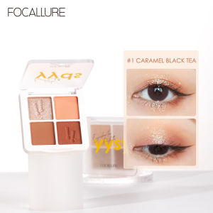 FOCALLURE Bảng phấn mắt 4 màu Secret Code có trọng lượng 4.8g tạo hiệu ứng lấp lánh