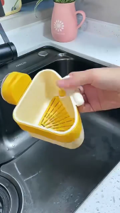 ABS Kitchen Sink Strainer Basket For Scraps Fruits Durable Suction Cup Drain