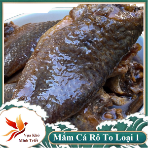 MẮM CÁ RÔ CHÂU ĐỐC LOẠI 1 ĐẶC BIỆT THƠM NGON VỪA ĂN- VỰA KHÔ MINH TRIẾT( 500G)
