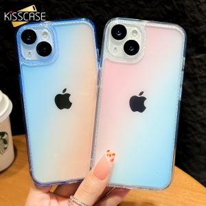 [Có Màng Thấu Kính] Kisscase Ốp Kính Gradient Khung Kim Cương Cho Iphone 13 Pro Max 12 Ốp Điện Thoại Lấp Lánh Họa Tiết Kim Cương Cho 12 PROMAX Đi Kèm Ốp Bảo Vệ Toàn Diện