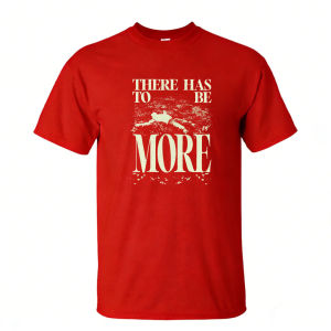 [Local Stock] HBESTY  There Has To Be More T Shirt Men Vintage Distressed Diving Figure Letter Graphic Inspirational Quote Cotton Casual Daily Tee