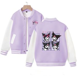 Girls Autumn Kuromi Childrens Clothing Baby Korean Version Jacket Elementary School Students Casual
