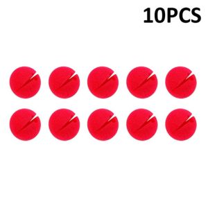 10pcs Red Clown Noses Cosplay Noses Foam Circus Noses for Halloween Christmas Carnival Costume Party Dress Up DIY Decoration for Adults Kids