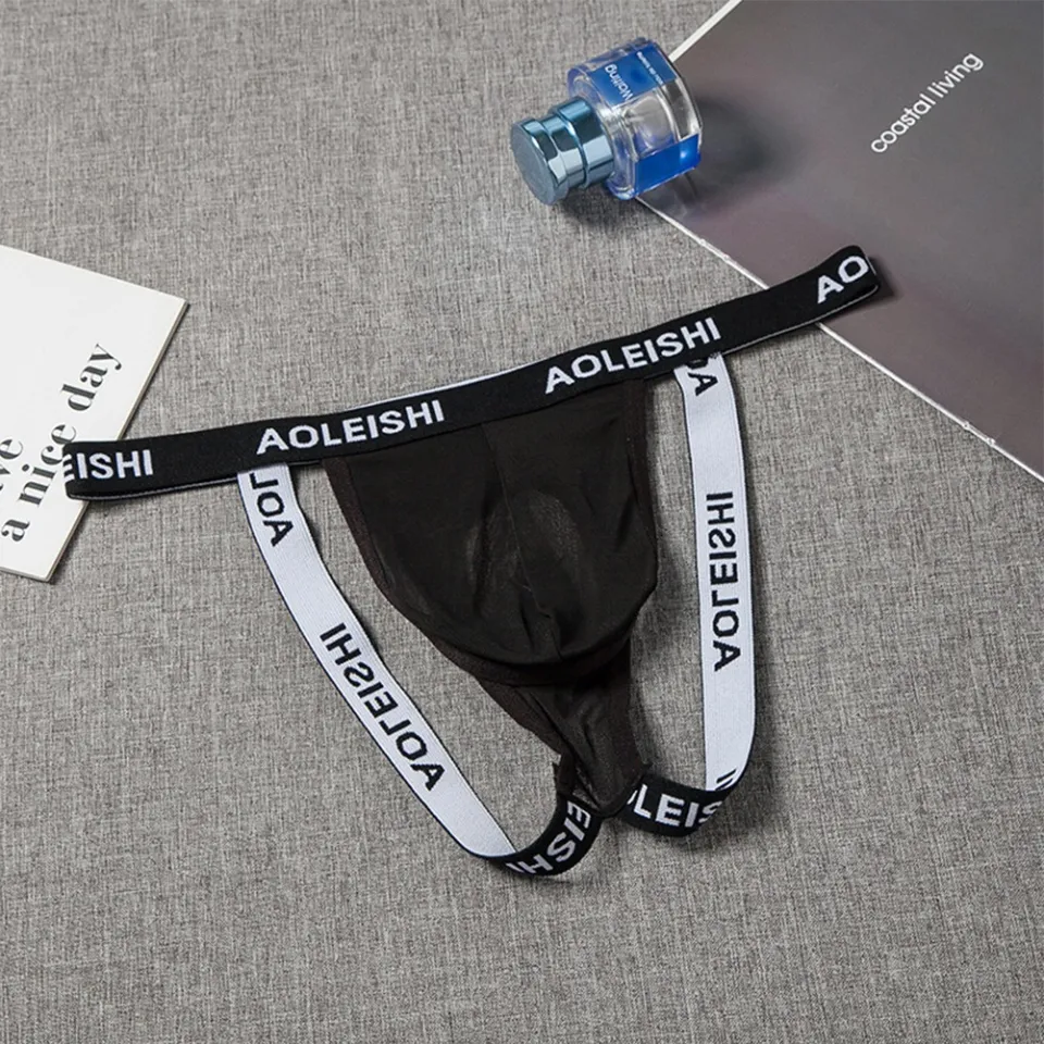 Mens Jock Strap Breathable Underwear Backless Jockstrap Briefs Underpants  Thong