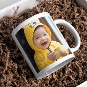 Sakurane แก้วสกรีนรูป ออกแบบฟรี [สกรีนฟรี 2 ด้าน] ขนาด 11oz. แก้วมัค ของขวัญวันเกิด ของขวัญรับปริญญา