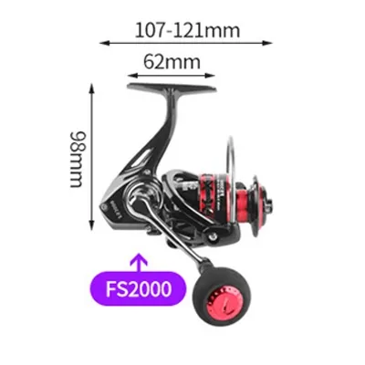 DEUKIO FS2000-7000 High Speed Fishing Accessory Set Fishing Reel spinning reel Metal bait reel