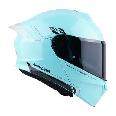 SPYDER FORCE+ PD S0 V3 Modular Dual Visor Motorcycle Helmet | ECE CERTIFIED | Free Clear Visor