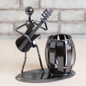 tsevd schoolsupplies desk organisers Creative Play The Guitar Novelty Desk Tidy Vase Pencil Pot Stationery Supplies Container Organizer School Office