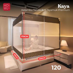 HOMU Kaya High Performance Mosquito Net Sleeping Tent Tenda Tidur Nyenyak Kelambu anti Nyamuk Tiang Besi
