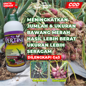 Vertine Grow Pupuk Pelebat Bawang Menambah Tunas Baru Merangsang Anakan Bawang Anti Hama Kemasan 1Liter