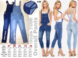Overall jeans normal size XS to XL