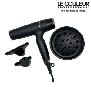 Le Couleur Supersonic Hair Dryer Fast Dry Low Heat Smooth Styling with Diffuser