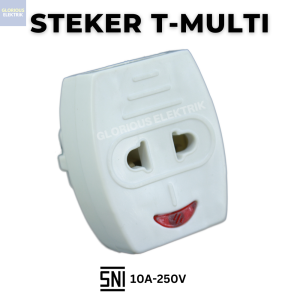 Steker T Multi Colokan 3 Cabang SNI