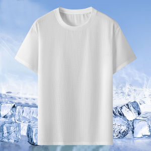 FC[4XL-11XL]Áo thun nam ngắn tay rộng thoáng mát thường ngày dáng rộng 180kg có thể mặc nhanh đầy đặn ngoại cỡ cỡ lớn Lụa băng khô nhanh có họa tiết độc đáo