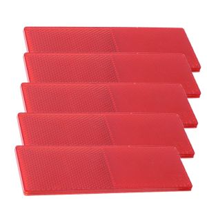 【WOKEN】5PCS Truck Night Reflective Sticker Warning Sign Sticker Universal Truck Car Trailer Rear Bumper Anti-Collision Waterproof Sticker Night Safety Sign Accessories