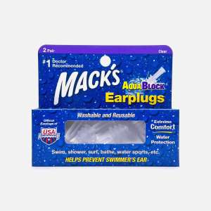 Macks AquaBlock Earplugs 1 Pair Purple | Ear Plugs For Swimming Cover Reusable Silicone Waterproof Penutup Tutup Telinga Mandi Kalis Air 游泳耳塞防水