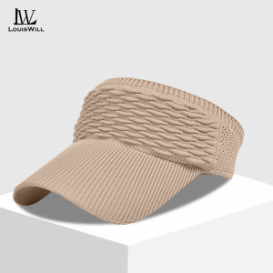LouisWill Women Sun Cap Sun Visor Hat Half Empty Top Hat Casual Knitted Sun Hats Beach Cap Large Brim Cap Sun Protection Cap for Outdoor Travel