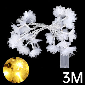 1.5/3M LED Fiber Optic Fairy Light Battery-operated Garland Christmas Decoration Party New Years Decor Artificial Flowers Festoon