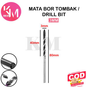 MATA BOR TOMBAK KACA KERAMIK GRANIT PORSELIN KACA SEGITIGA TILE DRILL BITS 3 - 16 MM
