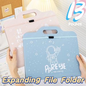 13/12 Pockets Expanding File Folder Document Organizer Paper Organizer File Paper Bag With Labels 33*30cm