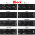 Keyboard Alphabet Layout Stickers Non-slip Thai Korean Spanish Deutsch English Japanese Russian French Laptop Keyboard Stickers Language Learning Assistance. 