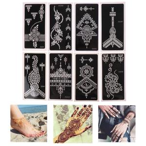 REUSABLE STENCIL MEHENDI STICKER INAI/HENNA STENCIL PENGANTIN