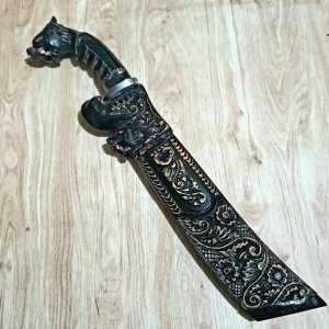 kopak ukir mcan beranak 30cm baja per Murah