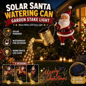 Solar Santa Claus Sprinkler Light Outdoor Courtyard Landscape Christmas Atmosphere Lawn Light