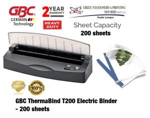 [PRE-ORDER] GBC ThermaBind T200 Electric Binder - 200 sheets  (binding machine heavy duty binding machine best binding machine thermal binding machine thermal bind)