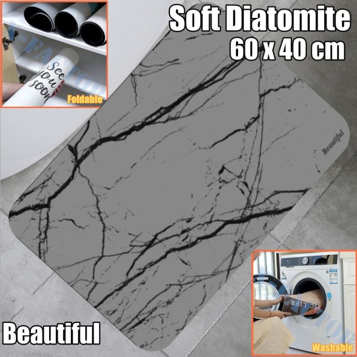 2 in 1 Diatomite Big size anti slip Mats