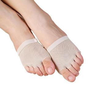 รองเท้าบัลเลต์หญิงพื้นครึ่งฝ่าเท้ารองเท้าเต้นรำเต้นบัลเลต์เปลือยสำหรับเต้นรำร่วมสมัยฟิตเนสรองเท้ารูปอุ้งเท้าสัตว์รองเท้าเต้นรำ