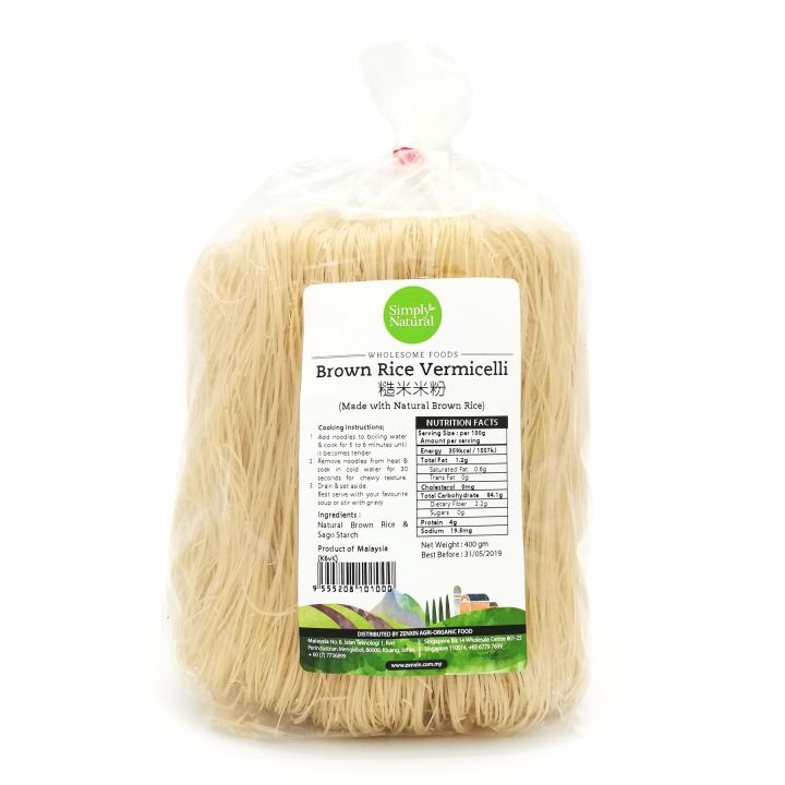 Purvi's Brown Rice Vermicelli – 400g Thin Rice Noodles For Stir Fries & Soups-803963