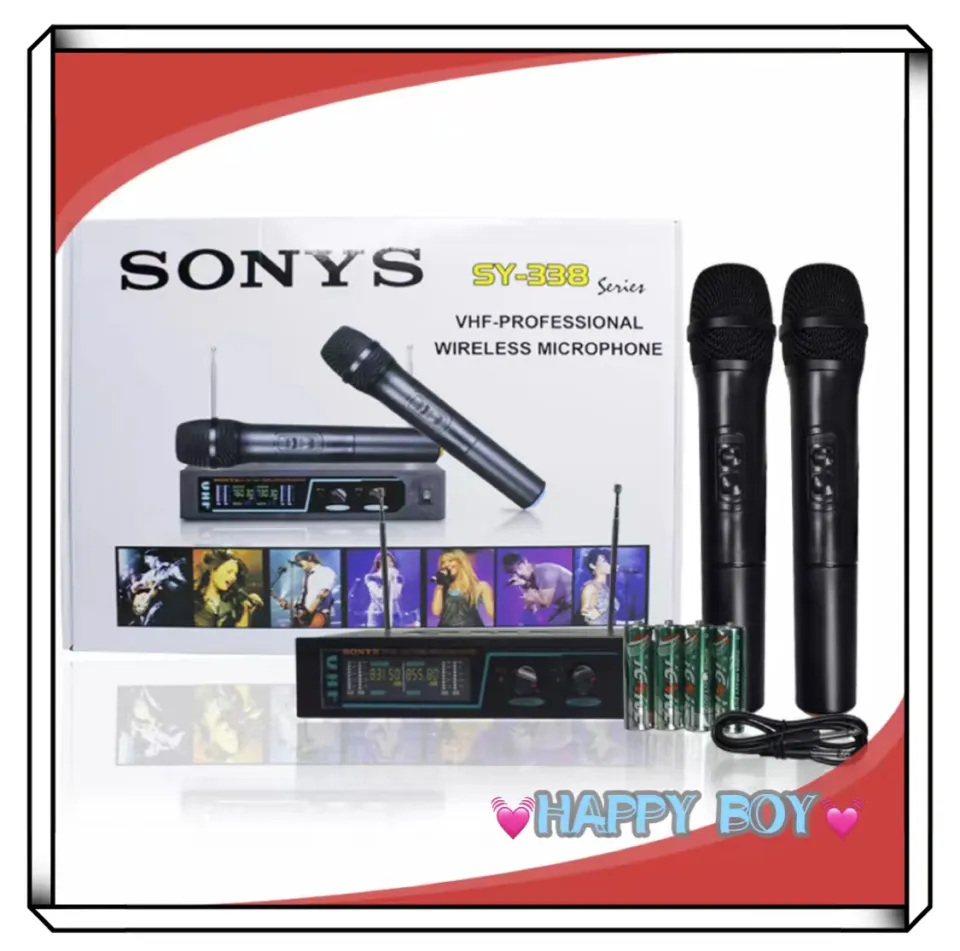 SONY VHF Professional Karaoke KTV Dual Wireless Microphone Mic SY