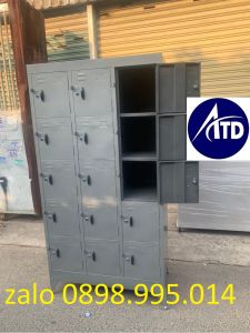 Tủ hồ sơ sắt locker 15 cửa có khóa giá rẻ- tủ đựng hồ văn phòng đồ cá nhân giá rẻ - Giao hàng nhanh chóng tphcm freeship