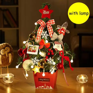50cm Christmas Tree Decorations Table Top Small Christmas Tree with Light Christmas Gift Special Present Christmas Ornament