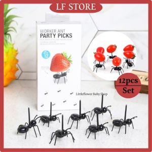 🔥Hot Sale🔥 Cute Ant Fruit Picks | Bento Decoration Forks | Lunch Box Food Picks | Reusable Snack & Dessert Picks