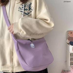 [COD] yixiayun Japanese Harajuku Cute Canvas Casual teenage school bag Aesthetic Sweet messenger bag Large Capacity new y2k Women Shoulder Bag