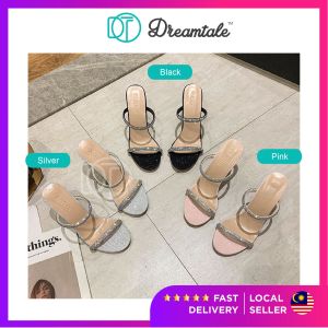 Dreamtale Kasut Perempuan Women Heels Lana Strappy Heels Blink Blink Transparent Heels Sandals WSO106